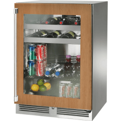 24 Inch Built-In Undercounter Single Zone Beverage Center  - 24 Inch Panel Ready Built-In Undercounter Single Zone Beverage Center in Front View view