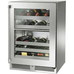 24 Inch Undercounter Dual-Zone Wine Cooler  - 24 Inch Undercounter Dual-Zone Wine Cooler in Front View view