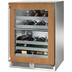 24 Inch Undercounter Dual-Zone Wine Cooler  - 24 Inch Undercounter Dual-Zone Wine Cooler in Front View view