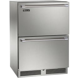 24 Inch Marine Built-In Undercounter Refrigerator Drawers  - 24 Inch Built-In Undercounter Refrigerator Drawer in Front View view