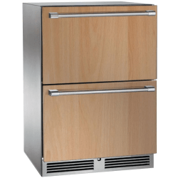 24 Inch Marine Built-In Undercounter Refrigerator Drawers  - 24 Inch Built-In Undercounter Refrigerator Drawer in Front View view