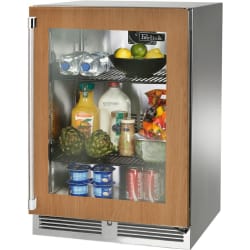 24 Inch Built-In Refrigerator  - Panel Ready Glass Door view
