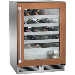 24 Inch Undercounter Single Zone Wine Cooler  - 24 Inch Undercounter Single Zone Wine Cooler in Front View view