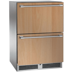 24 Inch Built-In Undercounter Dual-Zone Freezer/Refrigerator Drawer  - 24 Inch Built-In Undercounter Dual-Zone Freezer/Refrigerator Drawer in Front View view