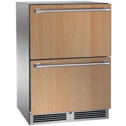 24 Inch Outdoor Undercounter Freezer-Refrigerator Drawers - Panel Ready view