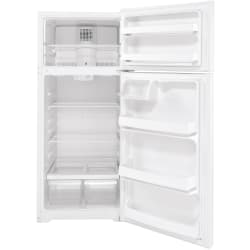 28 Inch Top Freezer Refrigerator - Open View view