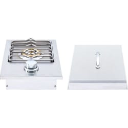 Built-In Single Side Burner - Front View view