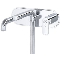 Wall Mount Thermostatic/Pressure Balance Tub Filler Trim  - Arca™ Wall Mount Thermostatic/Pressure Balance Tub Filler Trim in Chrome view