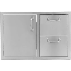30 Inch Door/Double Drawer Dry Pantry - Front View view