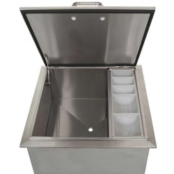 Drop-In Ice Bin Cooler with Condiment Tray - Front View view