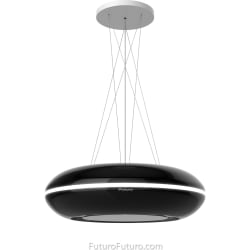30 Inch Island Mount Range Hood - 30 Orbit Black Island Range Hood view