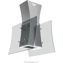 40 Inch Island Mount Range Hood  - 40 Inch Magnolia Island Mount Range Hood in Angled View view