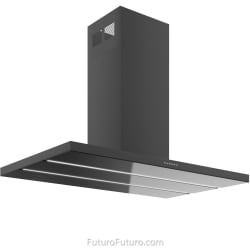 48 Inch Island Mount Range Hood  - 48 ? Viale Black Island Range Hood view