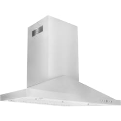 30 Inch Island Range Hood - angled view