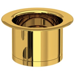 Extended Disposal Flange: Unlacquered Brass - Extended Disposal Flange view