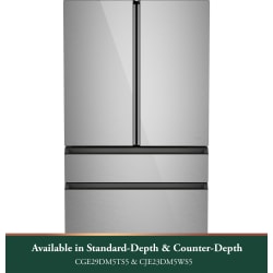 36 Inch Freestanding 4-Door French Door Smart Refrigerator  - 28.7 Cu. Ft. Smart 4-Door French Door Dual-Dispense AutoFill Pitcher Refrigerator view