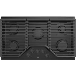 36 Built-In Gas Cooktop - Black Front View view