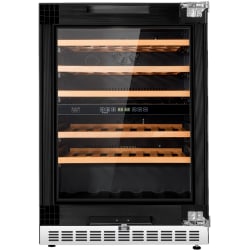 24 Inch Freestanding/Built-In Under Counter Dual Zone Wine Cooler  - 24 Inch Under Counter Dual Zone Wine Cooler in Front View view