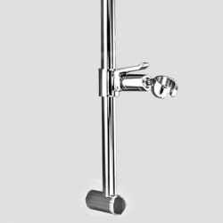 24 Inch Chrome Sliding Wall Bar - Front View view