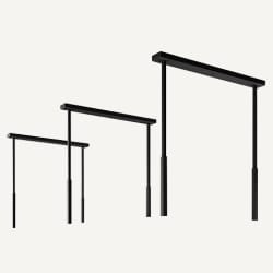 Support Extension Rods: Matte Black - Spazio Support Rods, Matte Black view