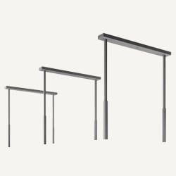 Support Extension Rods: Stainless Steel - Spazio Support Rods, Stainless Steel view