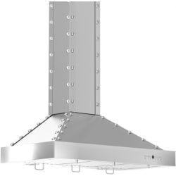 48 Inch Designer Series Wall Range Hood  - angled view