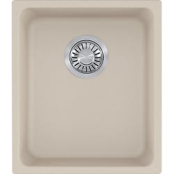 15 Inch Undermount Granite Kitchen Sink - Champagne Top View view
