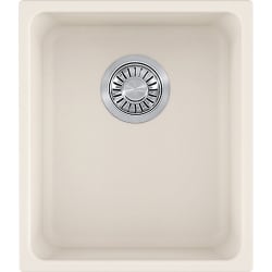 15 Inch Undermount Granite Kitchen Sink - Vanilla Top View view