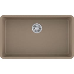 32 Inch Undermount Granite Kitchen Sink  - Oyster Top View view