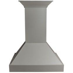 36 Inch Wooden Wall Mount Range Hood - Front View view