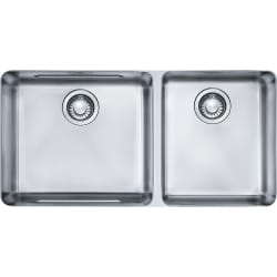 34 Inch Double Bowl Undermount Stainless Steel Sink - Top View view