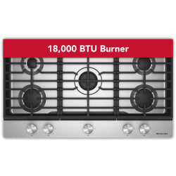 36 Inch Gas Cooktop  - 36 Inch Gas Cooktop with 5 Versatile Burners view