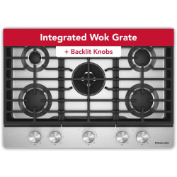 30 Inch Gas Cooktop  - 30" Gas Cooktop with 5 Burners view