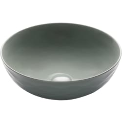 16 Inch Round Porcelain Ceramic Vessel Bathroom Sink - Main Photo view