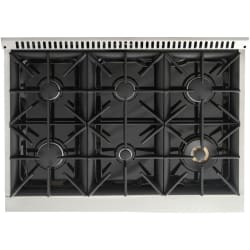 36 Inch Freestanding Dual Fuel Range  - 36 Inch Freestanding Dual Fuel Range - Top View view