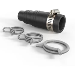 Dishwasher Connector Kit for Garbage Disposal  - Dishwasher Connector Kit for Garbage Disposal with Adjustable Hose Connections and 3 Spring Clamps view