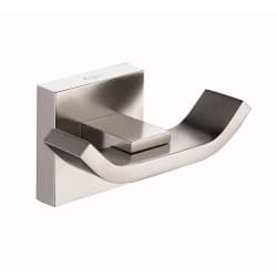 Wall Mounted Double Hook: Brushed Nickel - Faucet view