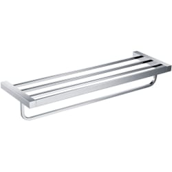 Stelios™ Collection 24 Inch Bathroom Shelf - Stelios™ Collection 24 Inch Bathroom Shelf with Towel Bar view