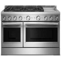 48 Inch Freestanding Commercial-Style Gas Range  - 48-Inch 6 Burner Commercial-Style Gas Range with Griddle view
