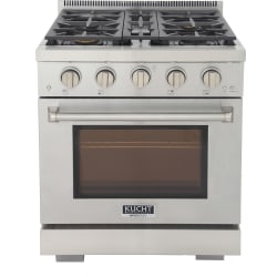 30 Inch Freestanding Professional Gas Range  - KFXX Series 30 Inch Freestanding Professional Gas Range in Front View view