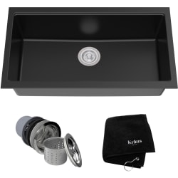 31 Inch Undermount Single Bowl Granite Kitchen Sink  - Main View view