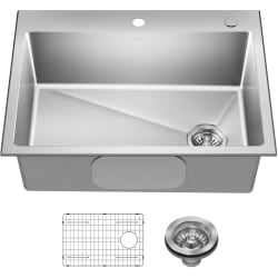 Drop-In/Top Mount Single Bowl Kitchen Sink  - 28” Drop In / Top Mount Single Bowl 18-Gauge Stainless Steel Kitchen Sink view