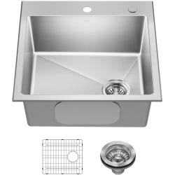 Drop-In/Top Mount Single Bowl Kitchen Sink  - 22” Drop In / Top Mount Single Bowl 18-Gauge Stainless Steel Kitchen Sink view