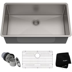 32 Inch Undermount Single Bowl Kitchen Sink - Undermount 16 Gauge Stainless Steel Single Bowl Kitchen Sink view