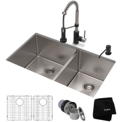 33 Inch Undermount Double Bowl Kitchen Sink  - 33 Inch Undermount Double Bowl Stainless Steel Kitchen Sink view