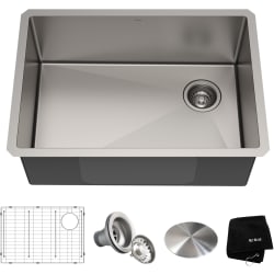 27 Inch Undermount Stainless Steel Kitchen Sink - 27" Undermount Single Bowl 16 Gauge Stainless Steel Kitchen Sink view
