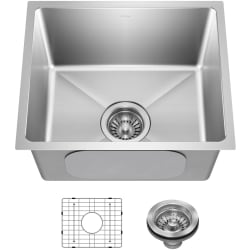 17 Inch Undermount Single Bar Sink  - 17” Undermount Bar 18-Gauge Stainless Steel Kitchen Sink view