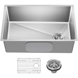 Undermount Single Bowl Kitchen Sink  - 27” Undermount Single Bowl 18-Gauge Stainless Steel Kitchen Sink view