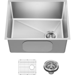 Undermount Single Bowl Kitchen Sink  - 21” Undermount Single Bowl 18-Gauge Stainless Steel Kitchen Sink view