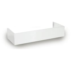 18 Inch Tall Duct Cover Extension for Torino 48 Inch Custom Wall Mount Hood - 18 Inch Tall Duct Cover Extension In White view